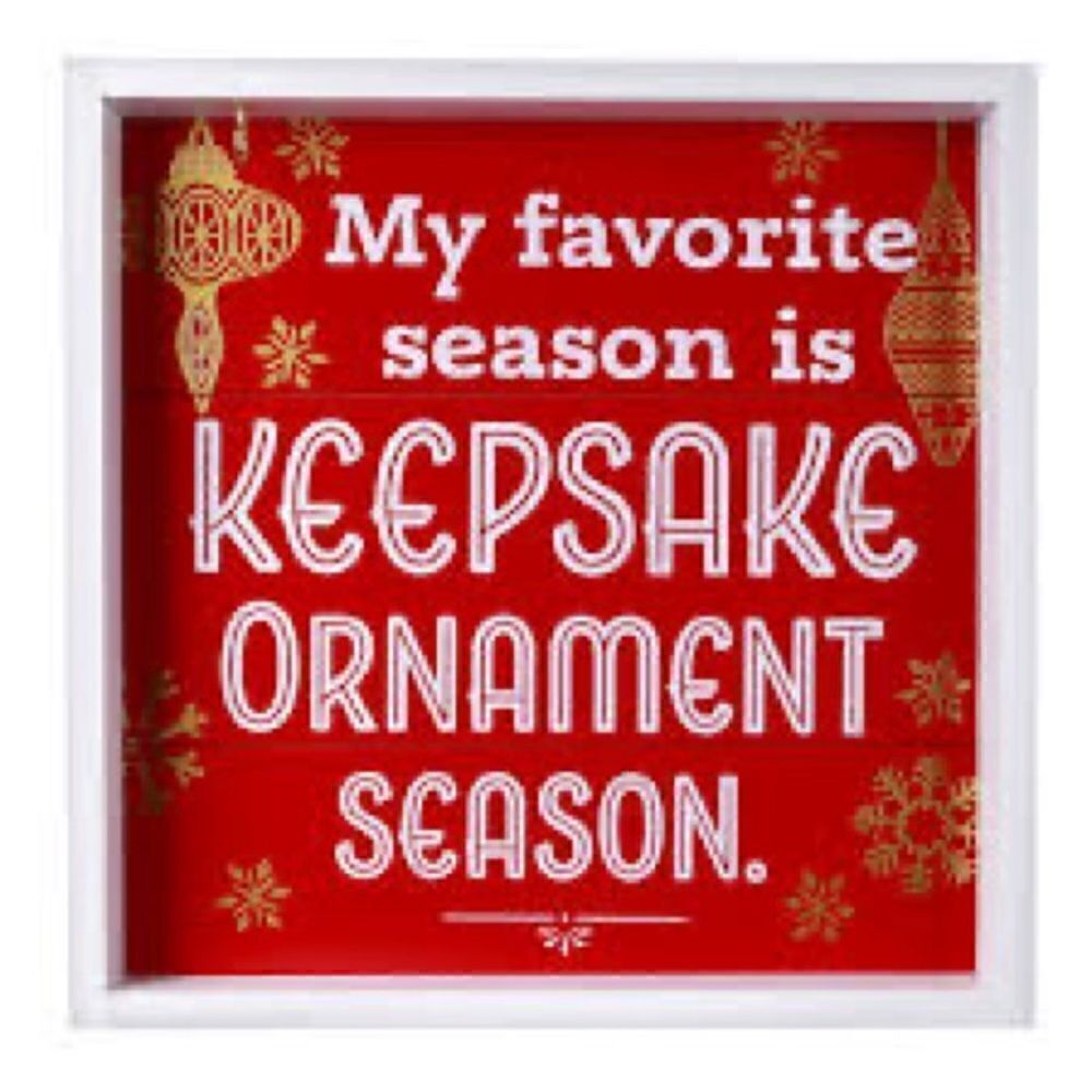 Hallmark My Favorite Season is Keepsake Wood Sign